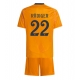 Real Madrid Antonio Rudiger #22 Replike Gostujuci Dres za djecu 2024-25 Kratak Rukav (+ Kratke hlače)